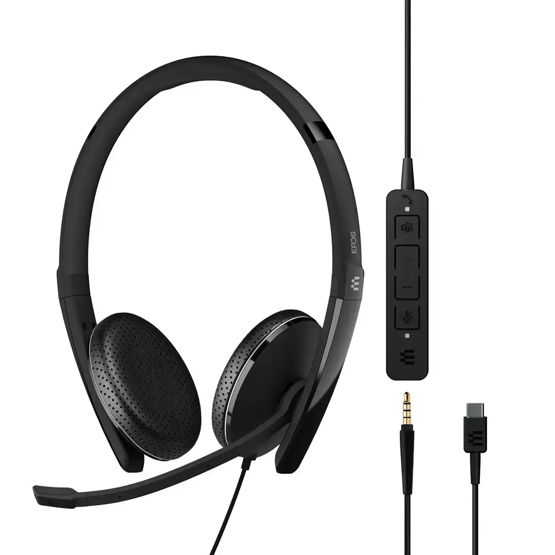 "EPOS ADAPT 165T USB-C II", USB LAIDINIS DVIPUSIS 3,5 MM + USB