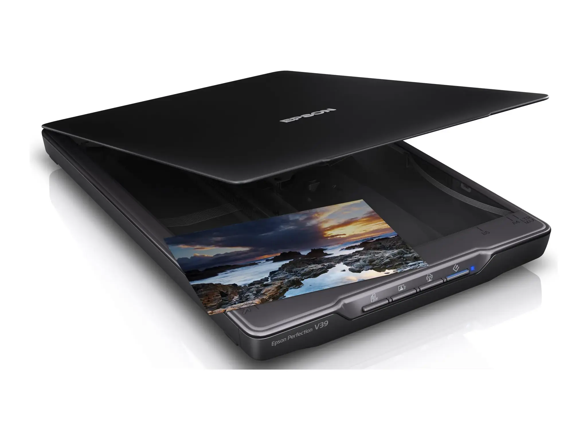 "Epson Perfection V39II", 216 x 297 mm, 4800 x 4800 DPI, 48 bitų, 24 bitų, 4800 DPI, plokščias skeneris