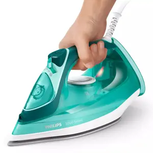 "Philips" 3000 serijos garinis lygintuvas 2400 W, garinis lygintuvas, keraminis padas, 1,9 m, 180 g/min, turkio spalvos, 40 g/min