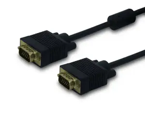 SAVIO CL-29 kabelis (D-Sub (VGA) M - D-Sub (VGA) M; 1,8 m; juoda spalva)