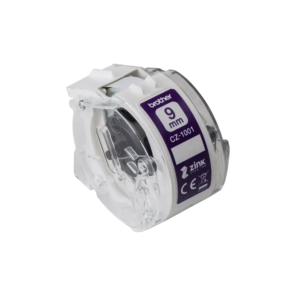 Brother CZ-1001, tęstinė etiketė, CZ, rašalinė, Brother, VC-500W, 9 mm
