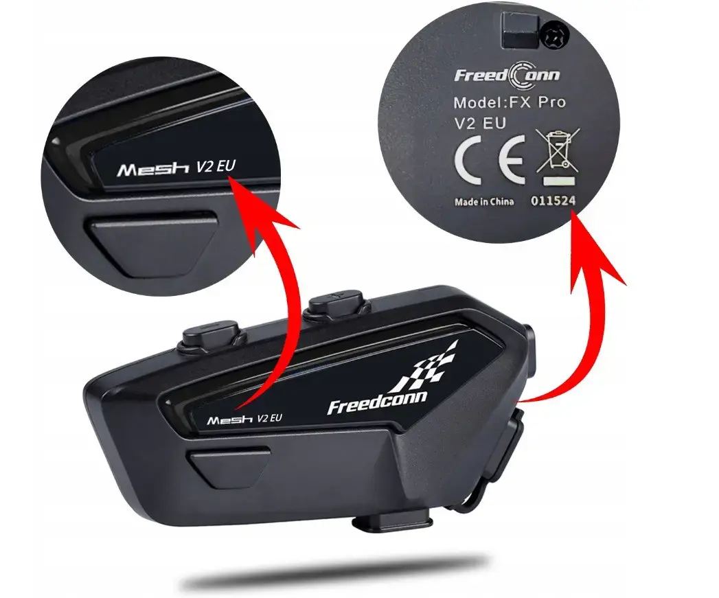 FreedConn FX Pro V2 EU MESH motorcycle intercom