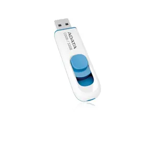 ADATA 32GB USB atmintinė C008 Slider USB 2.0 balta mėlyna