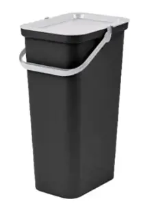 Perdirbimo šiukšliadėžė Tontarelli Moda Black White 38 L