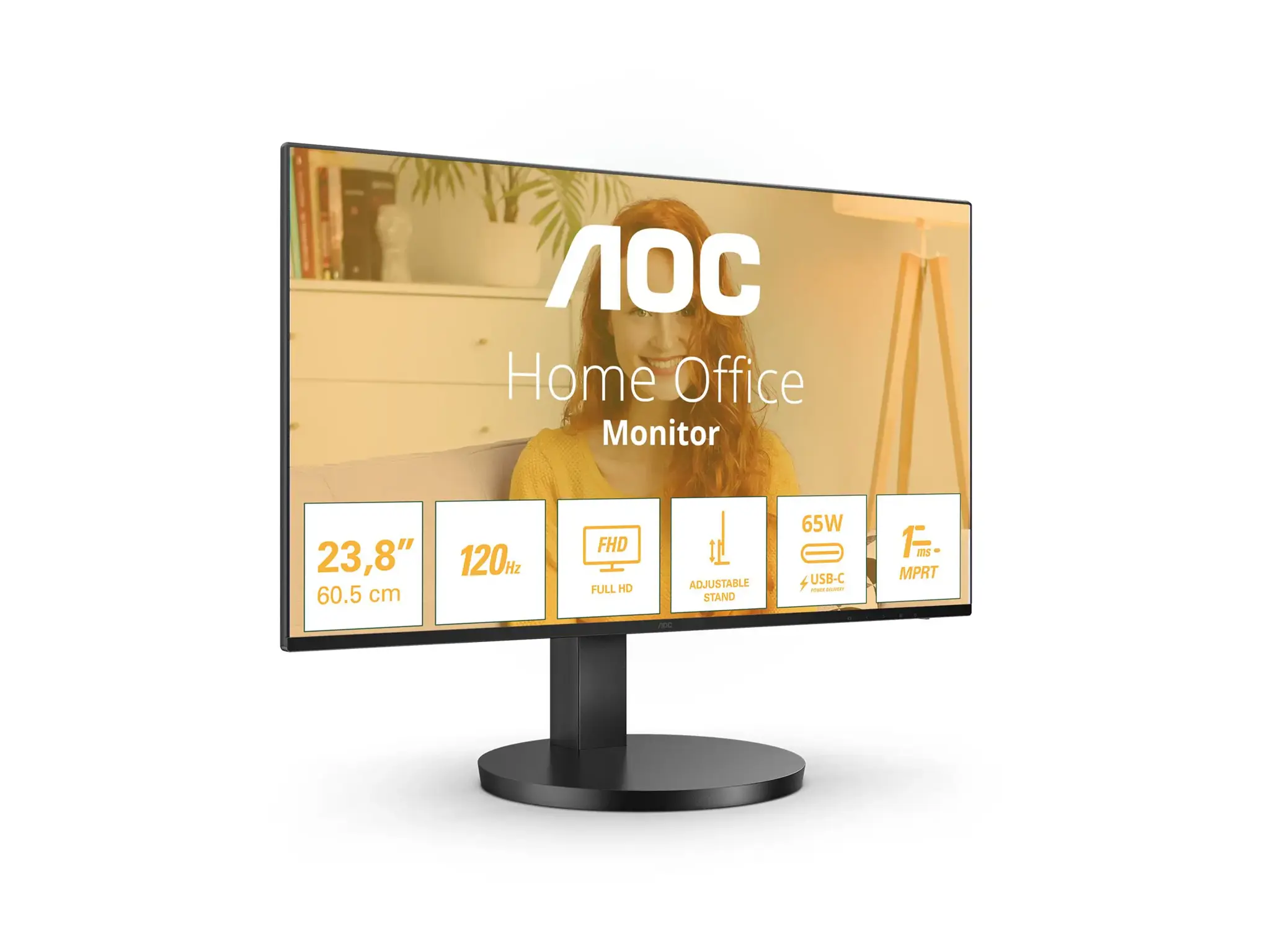 AOC B3 27B3CF2, 68.6 cm (27"), 1920 x 1080 pixels, Full HD, LED, 1 ms, Black