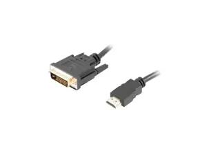 LANBERG CA-HDDV-20CU-0018-BK "Lanberg" kabelis HDMI -> DVI-D(24+1) M/M Dual Link 4K 30Hz, juodas 1,…