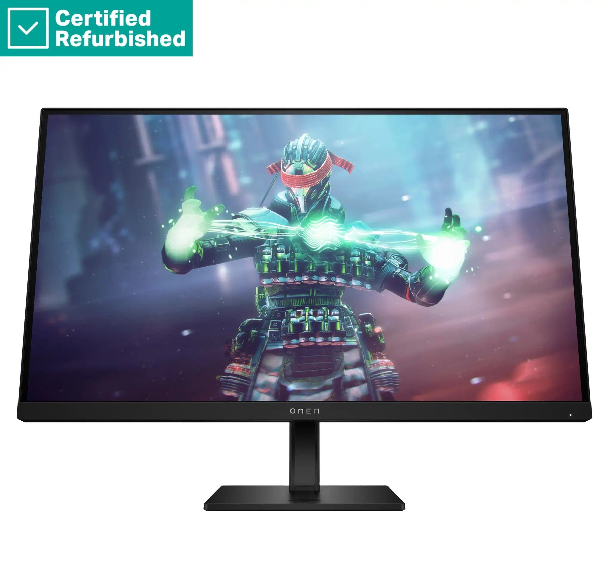 RENEW SILVER OMEN by HP 27k UHD Gaming Monitor - 27" 3840x2160 UHD 400-nit 144 Hz AG, IPS, USB-C/2x HDMI/DisplayPort, 2x USB-A, speakers, height adjustable/tilt/pivot, 1 years