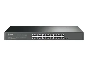 "TP-Link" 24 prievadų "Gigabit" tinklo komutatorius, nevaldomas, "Gigabit Ethernet" (10/100/1000), dvipusis duomenų perdavimas, montuojamas į stovą, 1U