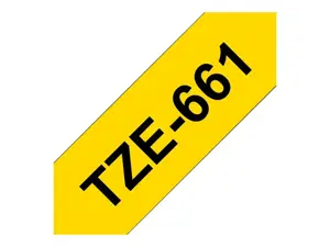 Brother TZE-661, TZ, Yellow, China, 5 year(s), 3.6 cm, 8 m