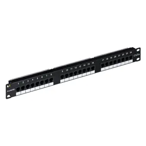 Patchpanel UTP cat.6 19 colių 1U 24xRJ45 LSA