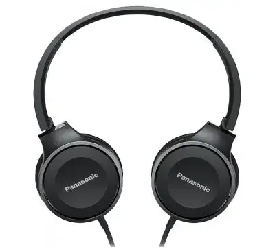 "Panasonic" RP-HF100E-K ausinės su ausinėmis, juodos spalvos