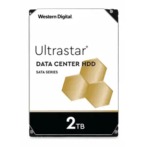 WESTERN DIGITAL Ultrastar 7K2 2000GB SATA 3,5 colių standusis diskas su 26,1MM spartinančiąja atmintimi 128MB 7200 aps./min SATA ULTRA 512N SE HUS722T2TALA604