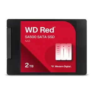 SSD WESTERN DIGITAL Red SA500 2TB SATA 3.0 Write speed 520 MBytes/sec Read speed 560 MBytes/sec 2,5…