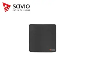 SAVIO ŽAIDIMŲ PELĖS KILIMĖLIS 250X250X2MM, DYGSNIUOTAIS KRAŠTAIS BLACK EDITION TURBO DYNAMIC S