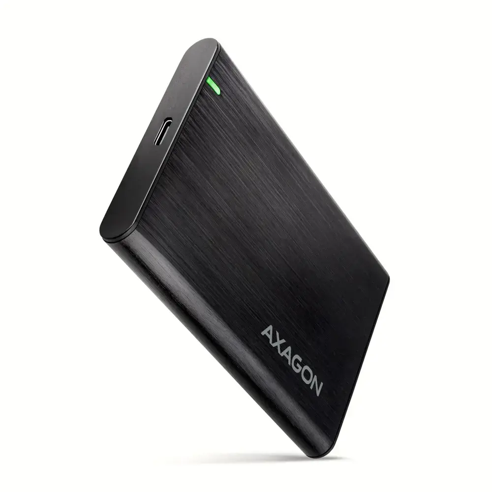 AXAGON EE25-A6C USB-C 3.2 Gen 1 - SATA 6G 2,5" išorinis SCREWLESS ALU RAW langelis BLACK