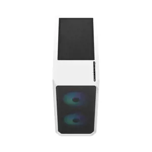 Fractal Design Focus 2 RGB White TG Clear Tint, Midi Tower, maitinimo šaltinis pridedamas Ne