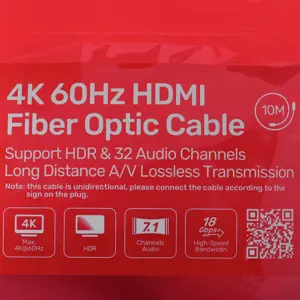UNITEK C11072BK-10M optinis kabelis HDMI 2.0 AOC 4K 60Hz 10 m