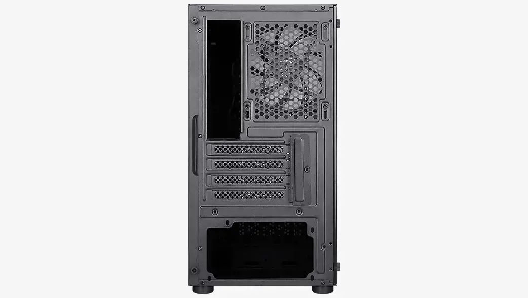 "Aerocool HEXFORMBKV2" Micro ATX kompiuterio korpusas 3 ventiliatoriai FRGB Juoda, Mini Tower, Kompiuteris, Juoda, micro ATX, Mini-ITX, ABS, SPCC, Galinis, Priekinis