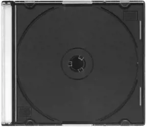 "Omega" CD dėžutė Slim PL, juoda (44843)