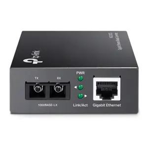 "TP-Link" gigabitinis vieno režimo laikmenos keitiklis, 1000 Mbit/s, IEEE 802.1ab, IEEE 802.3x, IEEE 802.3z, Gigabit Ethernet, 1000 Mbit/s, SC, laidinis