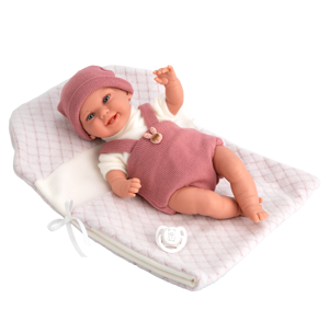 Arias kūdikėlis su rožine mova, 35 cm