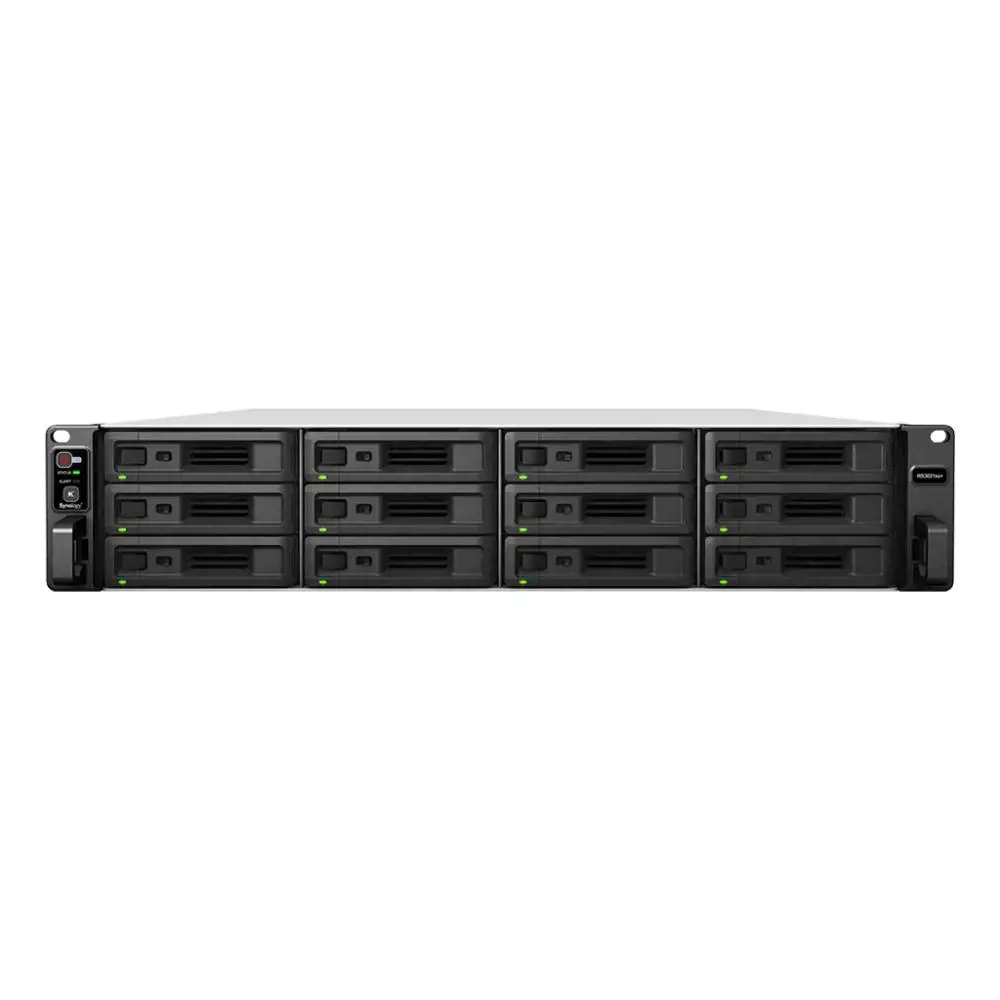 SYNOLOGY RS3621xs+ 12 lizdų NAS-RackStation D-1541 8 branduolių 2,1 GHz 8 GB DDR4 2xUSB 3.2 Gen 4xRJ-45 2x10GbE RJ-45 2xišplėtimo prievadai