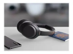 "Sony" WH-1000XM4, belaidės, 4 - 40000 Hz, skambučiai / muzika, 254 g, ausinės, juodos spalvos