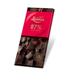 LAIMA kartusis šokoladas  87%, 100g