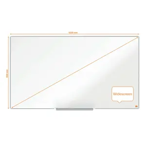 Plieninė baltoji magnetinė lenta Nobo Impression Pro, plačiaekranė 55, 122x69 cm