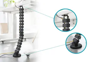 DIGITUS kabelių valdymo stuburo spalva juoda