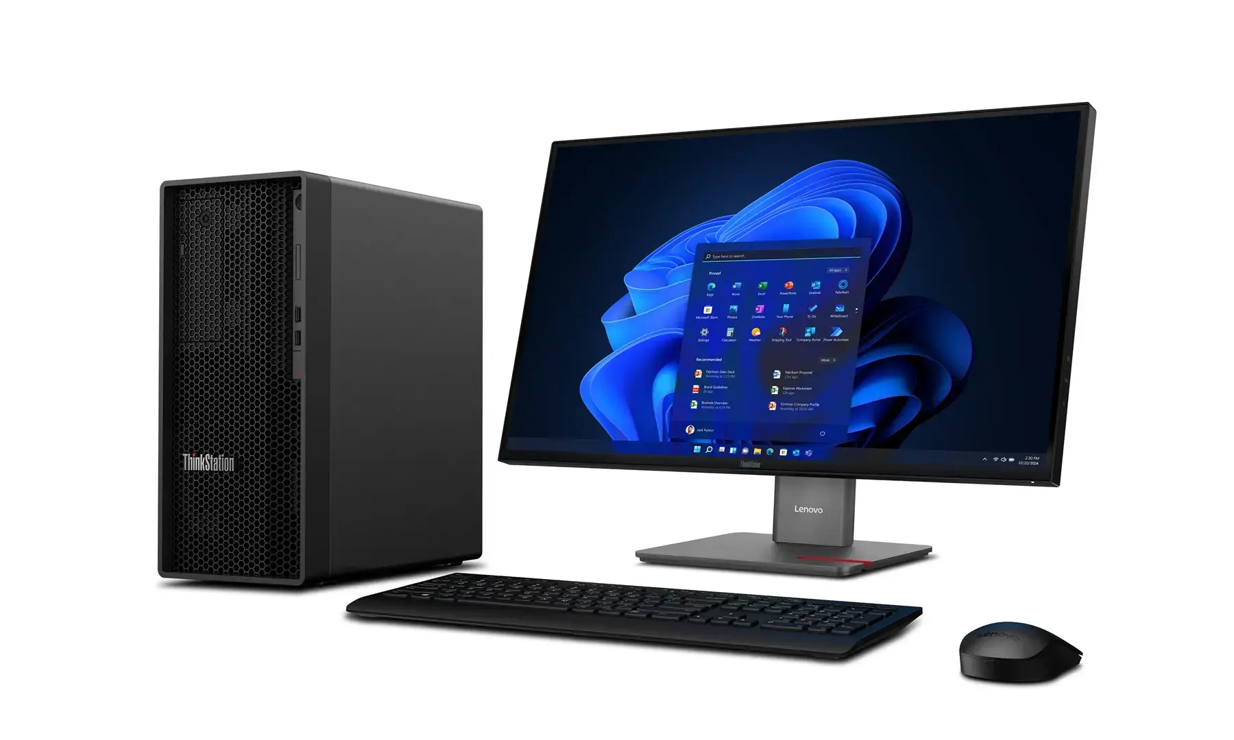 Lenovo ThinkStation P2 Tower Gen 2 Intel Core Ultra 7 265K 32 GB DDR5-SDRAM 1 TB SSD NVIDIA GeForce RTX 5070 Windows 11 Pro Workstation Black
