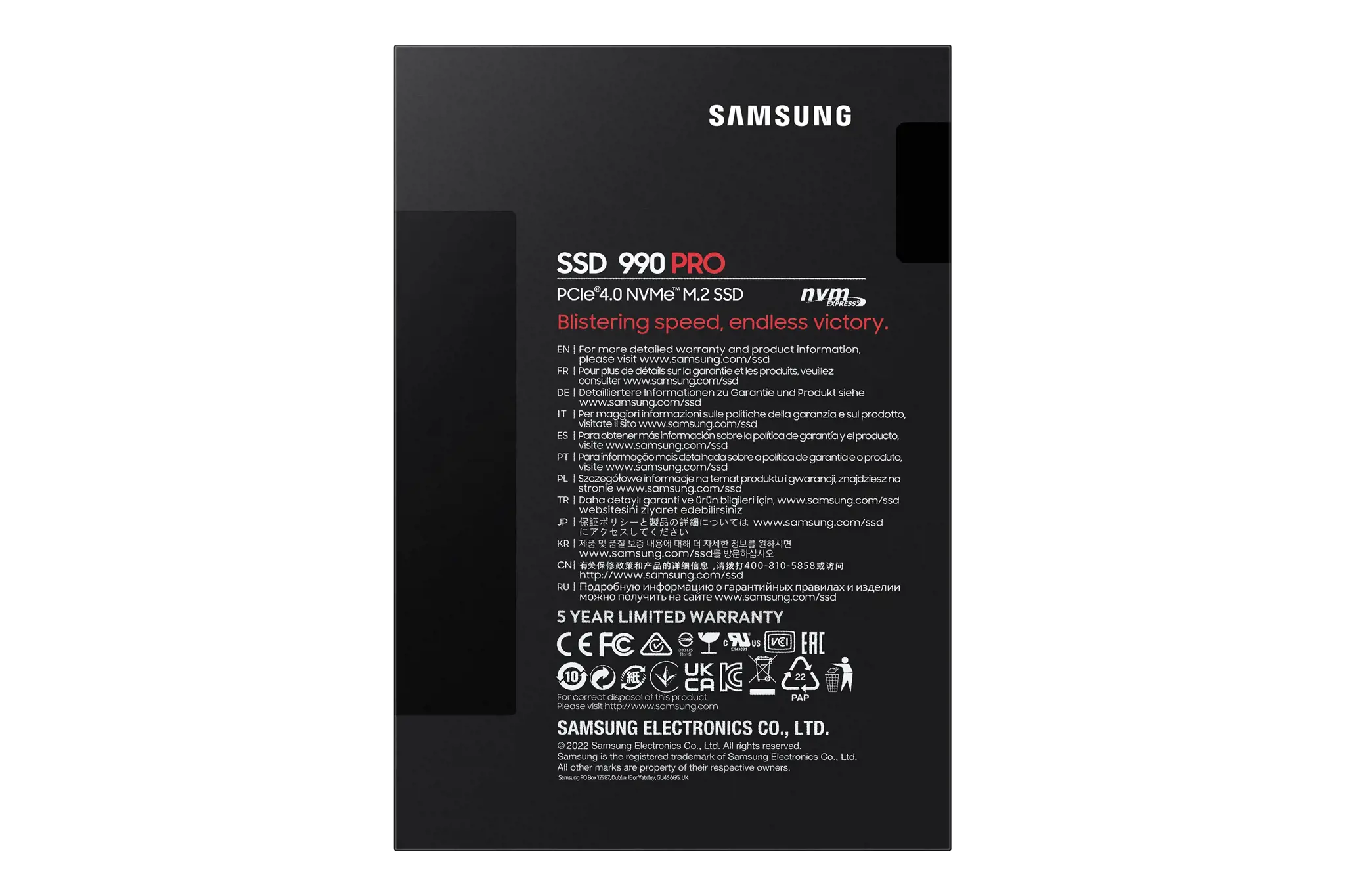 SSD diskas Samsung 990 PRO 4 TB, M.2, PCI Express 4.0