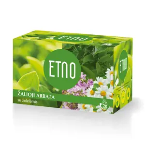 Žalioji arbata ETNO su žolelėmis, 20 x 2 g