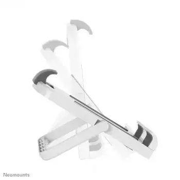 NEWSTAR PLANŠETINIŲ KOMPIUTERIŲ STOVAS (TINKA DAUGUMAI 7"-10,1" PLANŠETINIŲ KOMPIUTERIŲ, TAIP PAT GALI BŪTI TVIRTINAMAS PRIE VESA 75X75) 1 KG BALTAS