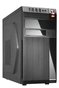 Korpusas GOLDEN TIGER Baltimore 530 MiniTower 450 W MicroATX Spalva Juoda BALTIMORE5302USB2450W
