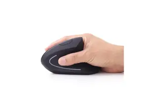 GEMBIRD MUSW-ERGO-01 Gembird Ergonomiška belaidė optinė pelė MUSW-ERGO-01, 1600 DPI, USB, juoda