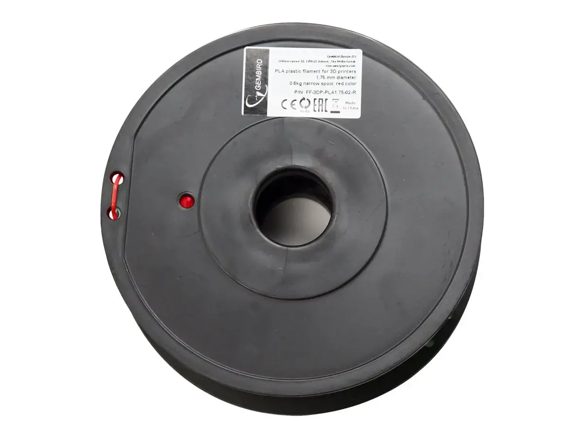 GEMBIRD 3DP-PLA+1.75-02-R Gembird PLA-plus Red 1,75mm 1kg