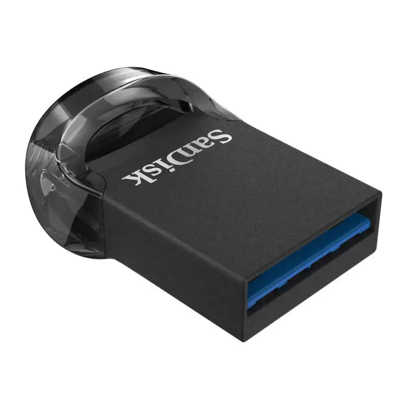 "SanDisk Ultra Fit" 128 GB, USB 3.1 - mažo formato "Plug & Stay" didelės spartos USB diskas; EAN:619659163761