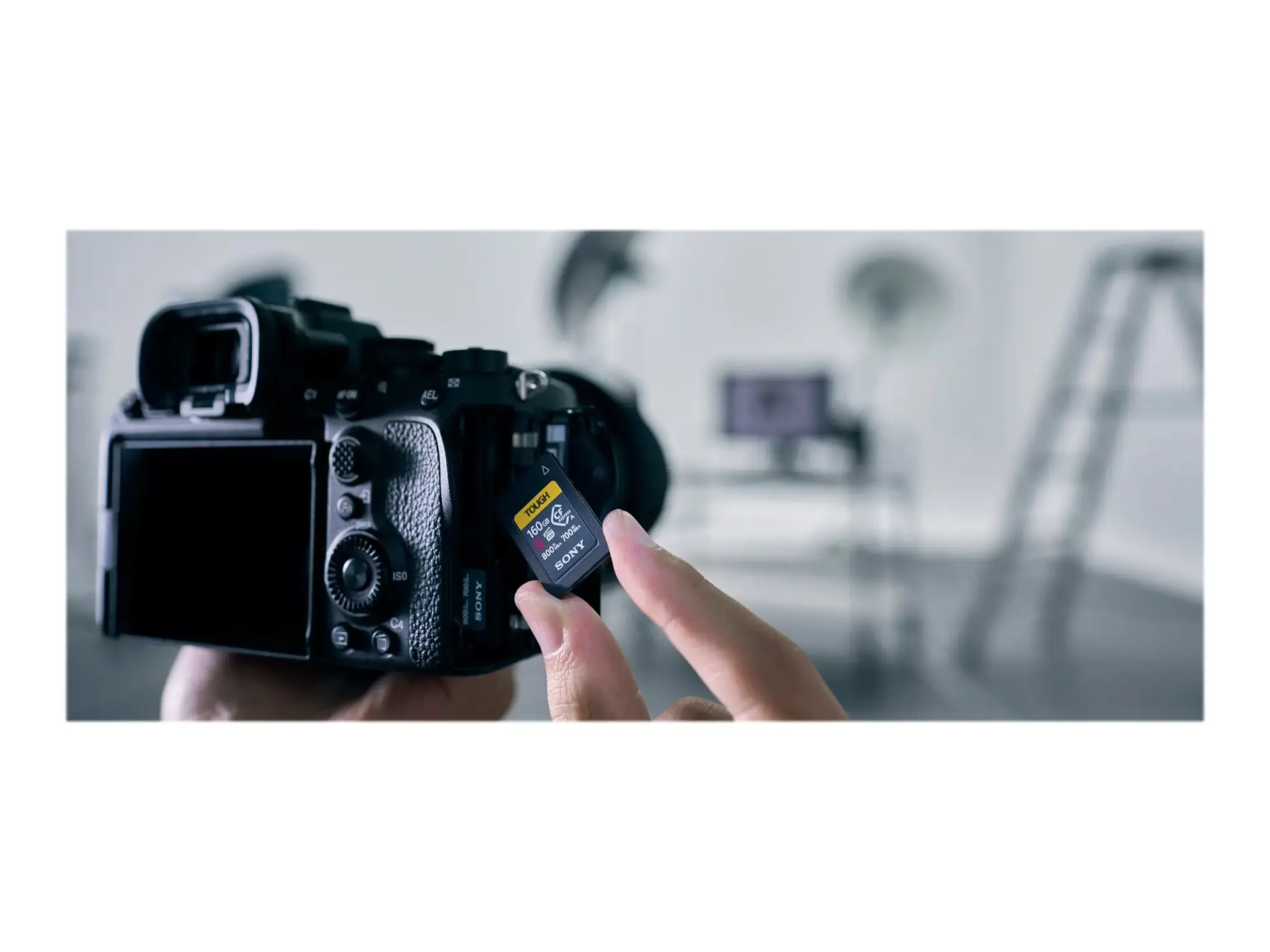 "Sony" CEA-G160T, 160 GB, CFexpress, 800 MB/s, 700 MB/s, juoda, geltona