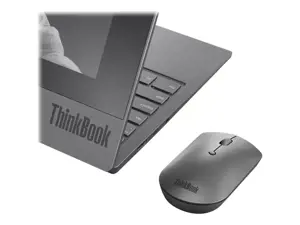 "Lenovo ThinkBook", dvipusis, optinis, "Bluetooth", 2400 DPI, pilkas