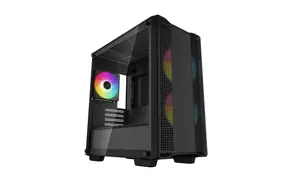 DeepCool CC360 ARGB, Mini Tower, Kompiuteris, Juoda, micro ATX, Mini-ITX, ABS, Plienas, Grūdintas s…