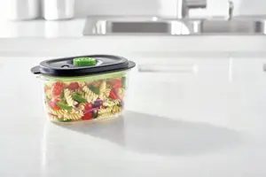 "FoodSaver FFC022X" maisto laikymo indas Ovali dėžutė 1,2 l, juoda, skaidri 1 vnt.