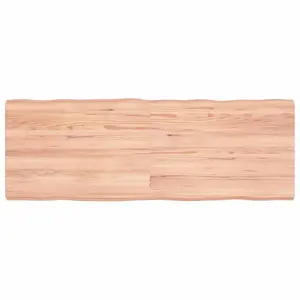 Stalviršis, šviesiai rudas, 140x50x(2-6) cm, medienos masyvas