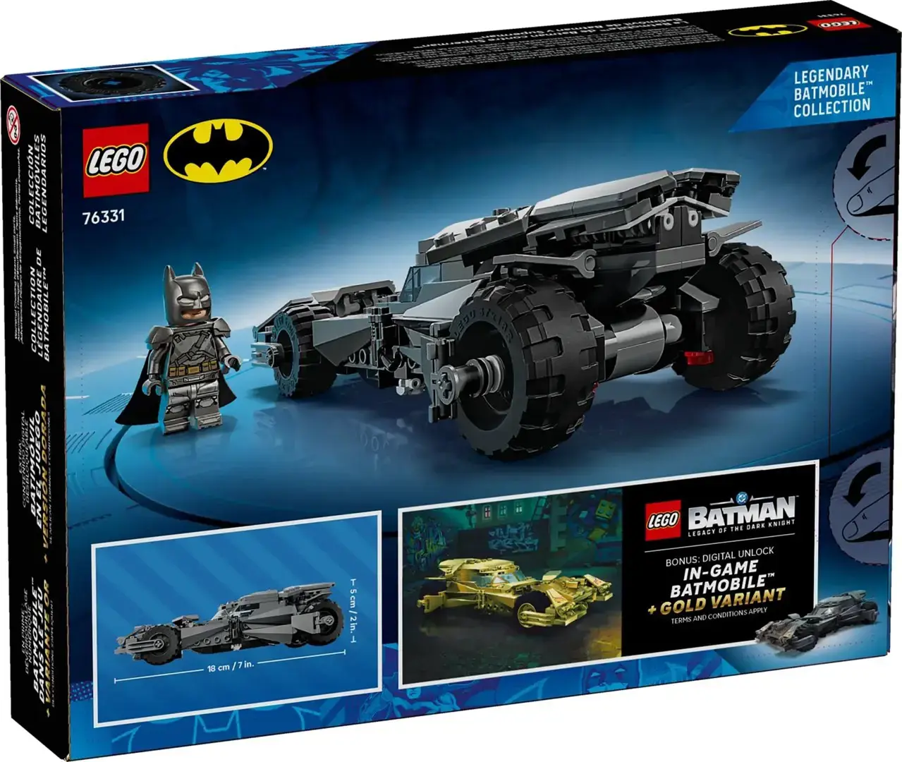 LEGO BATMAN 76331 Batman v Superman Batmobile
