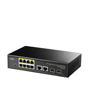 Cudy GS1010PS2 network switch Unmanaged Gigabit Ethernet (10/100/1000) Power over Ethernet (PoE) Bl…