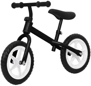 Balansinis dviratukas, juodos spalvos, 12 colių ratai