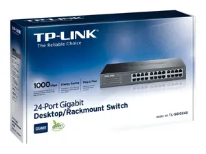 TP-LINK 24 prievadų "Gigab". ECO-Switch 19in