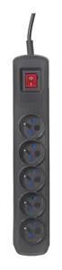 Activejet juoda maitinimo juosta su laidu ACJ COMBO 5G/5M/BEZP. AUTO/CZ