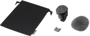 "Sony ECM-M1", Skaitmeninio fotoaparato mikrofonas, -20 dB, juodas, 7,2 V, 40 mm, 64,4 mm