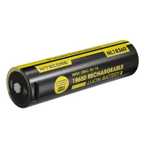 AKUMULIATORIAUS ATKŪRIMAS. LI-ION 3.6V/NL1836R(3600MAH) NITECORE